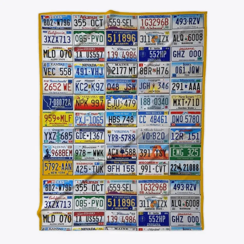 50 States license collage