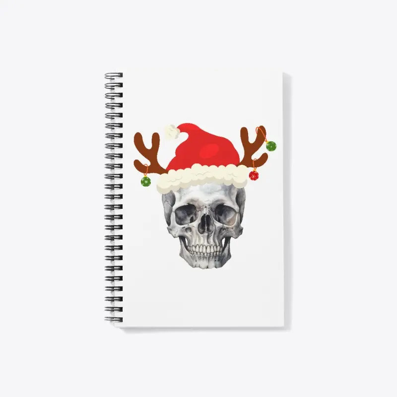 Skull with Santa Hat