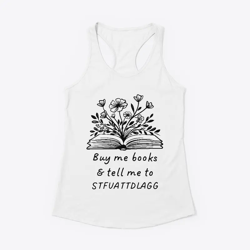 Buy me books - STFUATTDLAGG - Black font