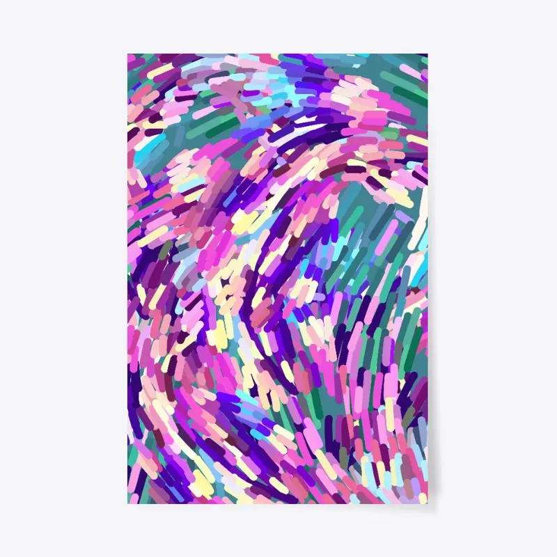 Purple Abstract Brushstrokes