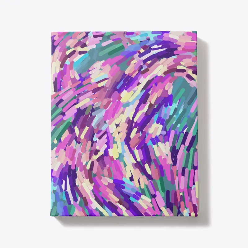 Purple Abstract Brushstrokes