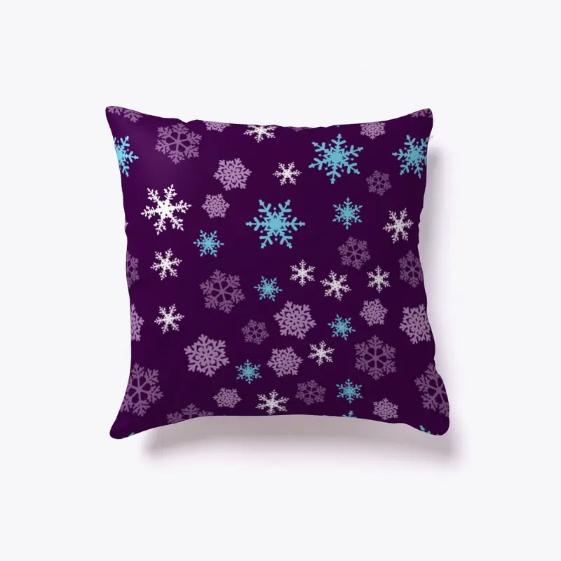 Snowflakes with purple background