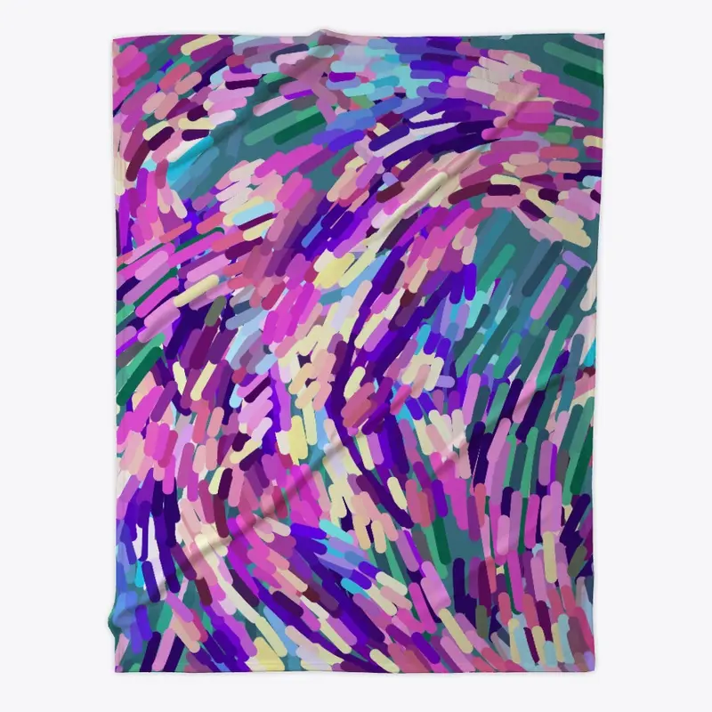 Purple Abstract Brushstrokes