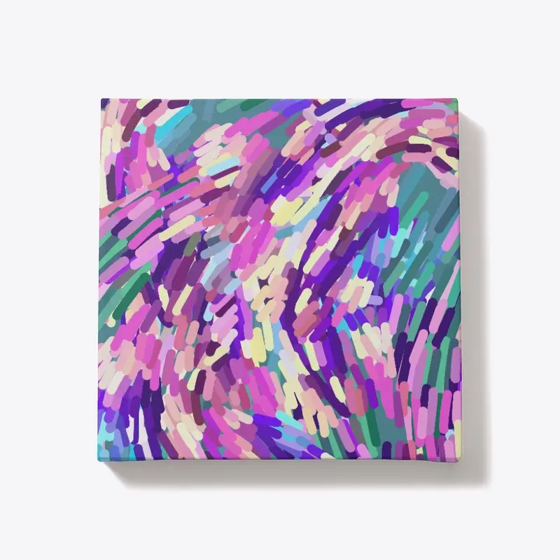 Purple Abstract Brushstrokes