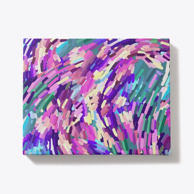 Purple Abstract Brushstrokes