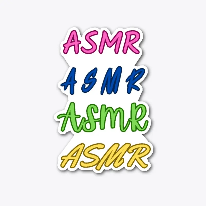 ASMR - Multi-color/ Multi-font