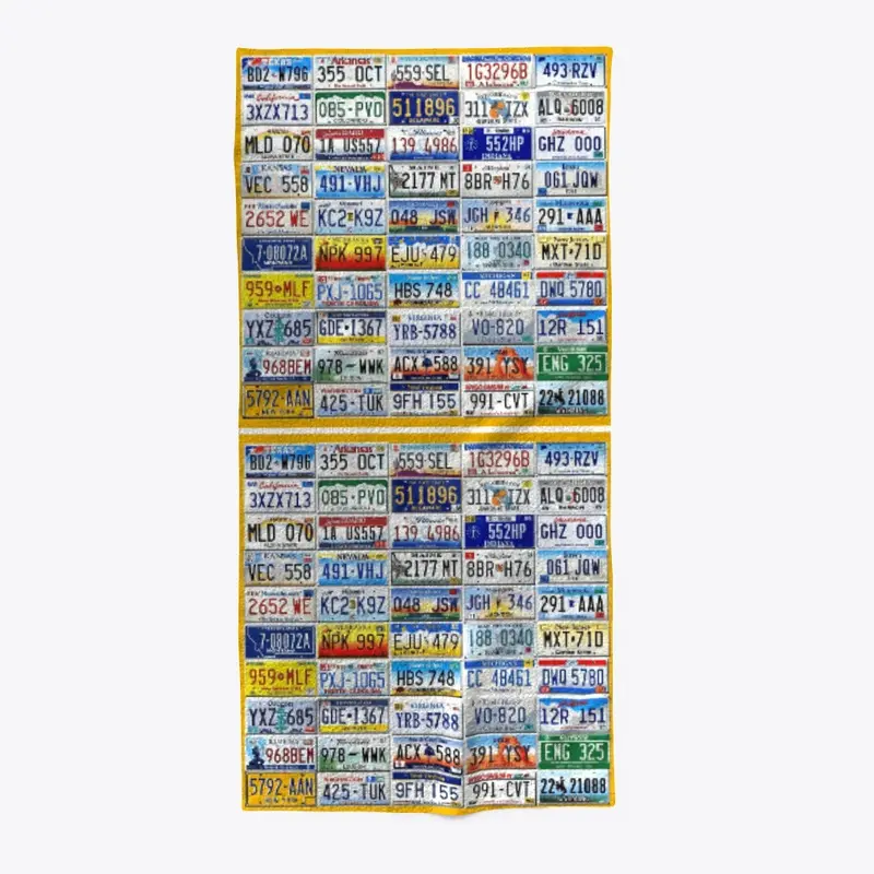 50 States license collage