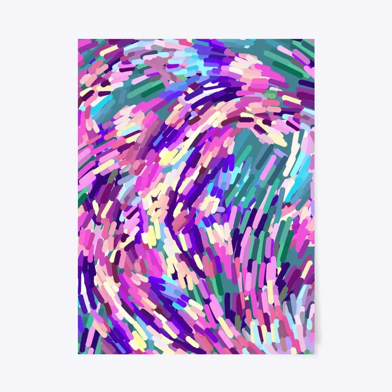 Purple Abstract Brushstrokes