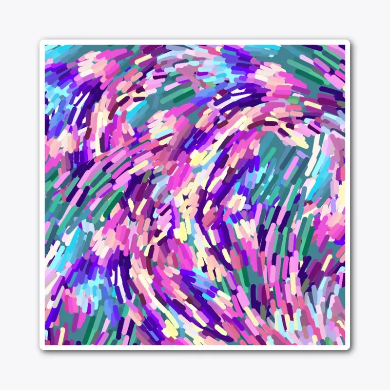 Purple Abstract Brushstrokes